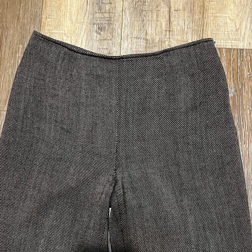 VTG Newport News Brown Tweed Herringbone Wide Leg Dress Pants Trousers Women 12 - Picture 5 of 10